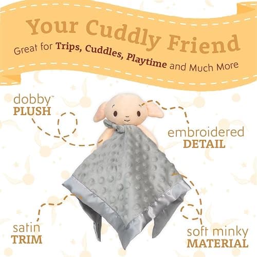 Kids Preferred Harry Potter 12 Inch Dobby Baby Lovey Security Blanket Snuggle Toy Stuffed Animal for Newborn Infants and Babies thumbnail 4
