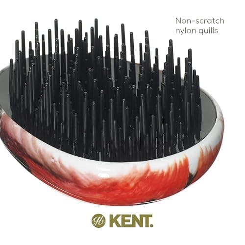 Kent PBUG Ladybug Pebble Scalp Massager Shampoo Brush, Shower Brush, and Travel Size Detangling Brush - Scalp Scrubber for Dandruff and Kids Hair Brush Hair Detangler - Hairbrush for Tangles thumbnail 5