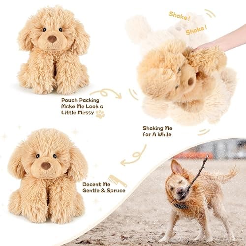 SuzziPals Heatable & Coolable Golden Retriever Stuffed Animal Heating Pad | Microwavable Dog Plush for Period Cramps, Lavender Scented, Stress Relief, Soft & Huggable, Bedtime Buddy, Great Gift thumbnail 7