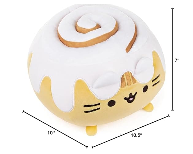 GUND Pusheen Catfé Cinnamon Roll Pusheen Plush Squisheen Cat Stuffed Animal, 12” thumbnail 2