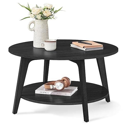 VASAGLE Round Coffee Table