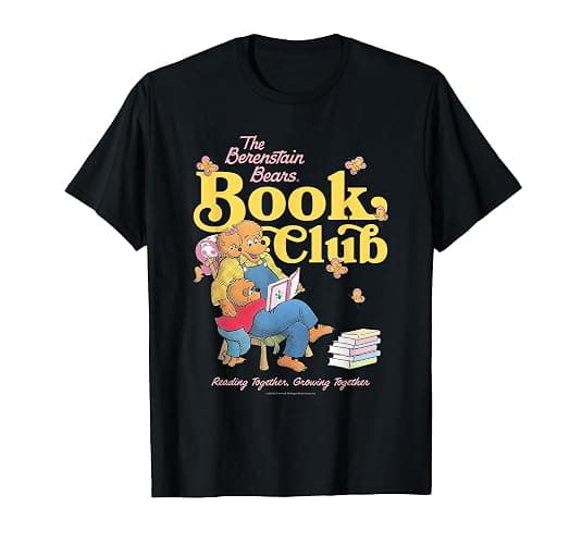 The Berenstain Bears Book Club Reading Together Vintage T-Shirt - Image 1