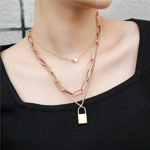 NEWITIN 49 Pieces Gold Jewelry Set for Women Fashion Costume Jewelry Gold Plated Necklace Bracelet Ring Earrings Set for Women thumbnail 7