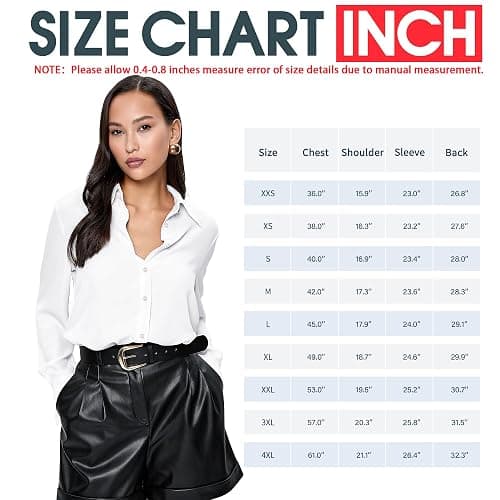 hearain Button Down Shirts Blouses thumbnail 4