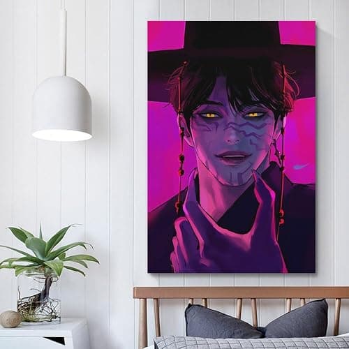 Movie KPop Demon Hunters Jinu Canvas Poster Wall Art Decor Print Picture Paintings for Living Room Bedroom Decoration 08x12inch(20x30cm) thumbnail 5