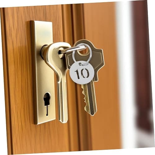 NUOBESTY 1-20 Stainless Steel Numbers Tags, Numbered Keychain Tags with Key Rings, Stainless Steel Keychains with Rings for Dormitory Keys House Lockers thumbnail 7
