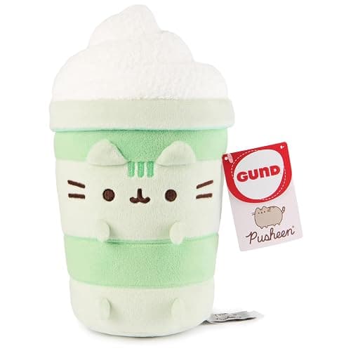 GUND Pusheen Sips Matcha Latte Plush, Matcha Tea, Toy Dessert Food Stuffed Animal for Ages 8 and Up, Green, 9.5” thumbnail 5