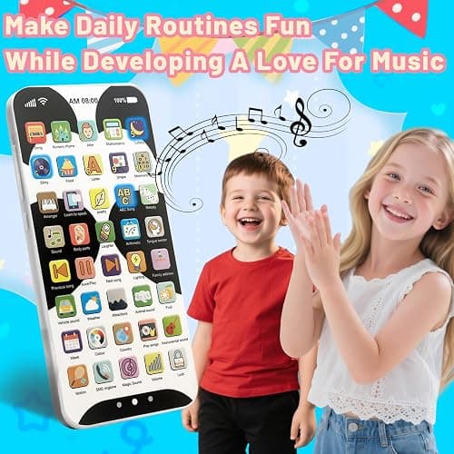 Kids Phone with 10,000+ Educational Content, Rechargeable Toddler Learning Phone with Music & Sounds, Pretend Play Cell Phone for Boys & Girls Ages, Best Gift for Toddler Toys thumbnail 5