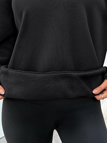 WYNNQUE Oversized Sweatshirts For Women Crewneck Fleece Pullover Comfy Hoodies Fall Outfits Fashion 2025 Winter Clothes thumbnail 6