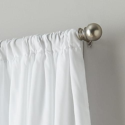 Curtainworks Flounced Curtain Panel, 84-inch, White,1Q82460GWT thumbnail 3