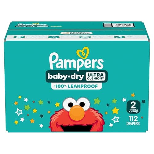 Pampers Diapers - Baby Dry - Size 2, 112 Count, Absorbent Disposable Infant Diaper (Packaging May Vary) thumbnail 13