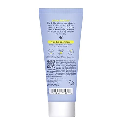 eos 24H Moisture Travel Body Lotion- Vanilla Cashmere, Travel Size Essential, Toiletries, Mini Body Lotion For Dry Skin, 2.5 fl oz - Vanilla Cashmere - 2.5 Fl Oz (Pack of 1) thumbnail 6