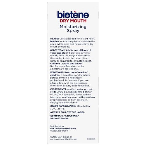 Biotene Dry Mouth Management Oral Rinse, Dry Mouth Spray and Moisturizing Gel - 1 Kit thumbnail 11