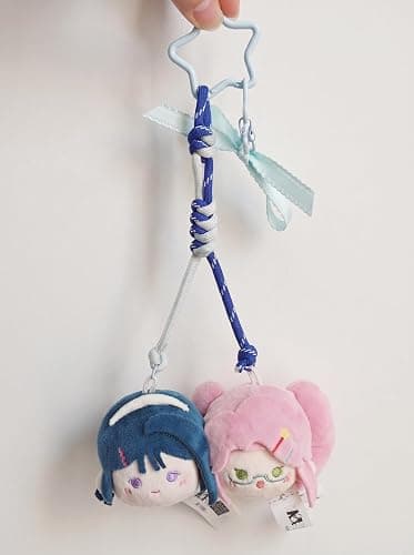 YJacuing Alien Stage AAHS Series Pair Bun Head Keychain, Limited Edition | Anakt Arts High School, Zombie Stage, ZOMST, ALNST, Plush Bag Charm, Anime Merch thumbnail 2