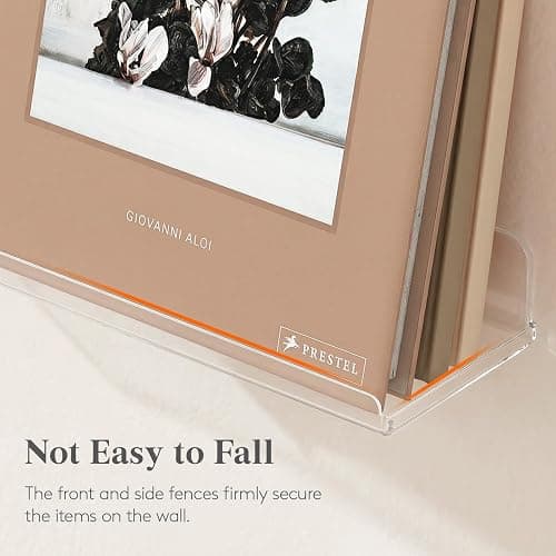 Lifewit Acrylic Floating Shelves for Bathroom 14" Clear, 4 Pack | Wall Mounted Display Shelf for Makeup, Skincare, Nail Polish, Book, Perfume Organizer for Bedroom, Living Room, Nursery Decor thumbnail 8