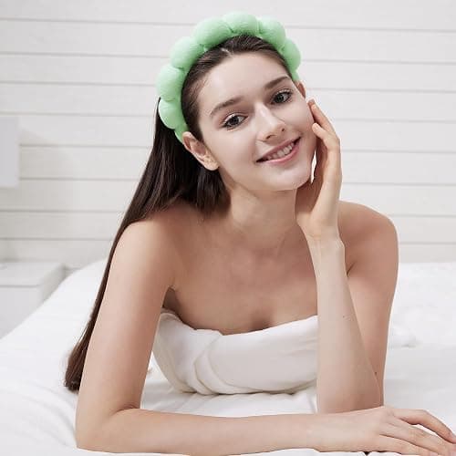 Ztomine Headbands for Women - Spa Headband and Wristband Set - Headband for Washing Face,Facial Mask,Makeup and Skin Care,Gifts for Women and Teen Girl Gifts Trendy Stuff thumbnail 6