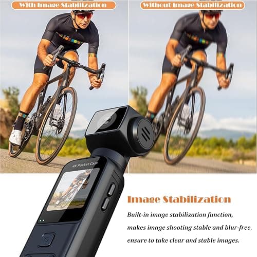 ZOMFOM 4K Body Camera with External Microphone, Mini Video & Audio Pocket Cam 270° Rotation Camera for Outdoor Sport, Bike, Travel, Police Law Enforcement, Personal Civilians, 64GB Included thumbnail 3