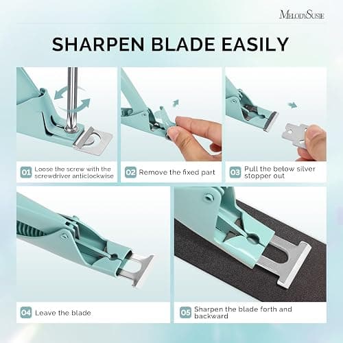 MelodySusie Acrylic Nail Clippers, Professional Nail Clippers Cutters for Acrylic Nails Fake Nail Tips, Adjustable Stainless Nail Trimmer, Manicure Tool for Salon Home Nail Art, Green thumbnail 5