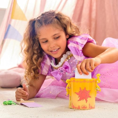 Disney Store Official Tangled Light-Up Lantern & Stationery Set - Includes Cute Notebook & Pen- Featuring Rapunzel, Flynn, & Pascal - Diary Fit for a Princess - Journal Notebook - Toys for Kids thumbnail 4