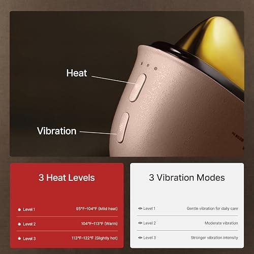 ZDEER GS5 Electric Heated Gua Sha Tool, Red Light Face Massager, Pink | Brass Facial Massager with Vibration, Beauty Device for Face & Neck, Skin Firming Device for Facial Sculpting, Gift for Women thumbnail 9