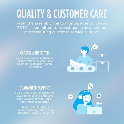 TOTO® WASHLET®+ S7A Electronic Bidet Toilet Seat with EWATER+® Bowl and Wand Cleaning, Auto Open and Close Contemporary Lid, Elongated, Cotton White - SW4736AT40#01 thumbnail 10