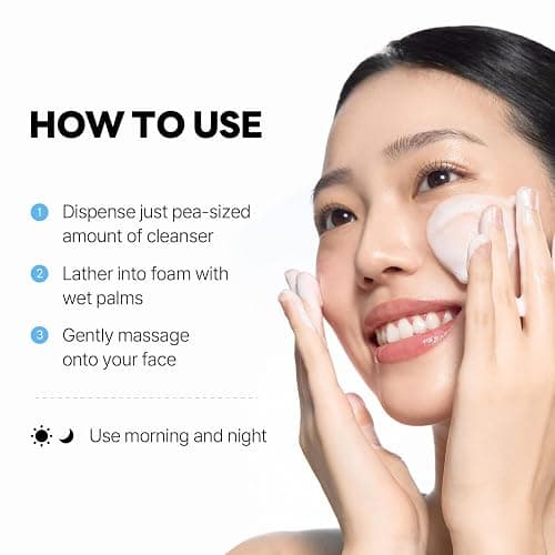 ROUND LAB 1025 Dokdo Cleanser 10.14 Fl Oz, Low pH Facial Cleanser for Sensitive Skin, Rich Soft Bubbles for Deep Cleansing and Makeup Removal, Hydrating Face Wash with Deep Sea Water, Korean Skin Care thumbnail 4