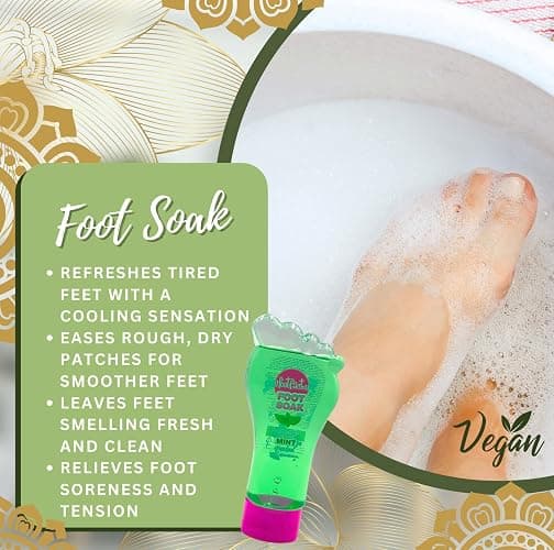 Foot Soak, Scrub & Lotion Set – Foot Care Gift Set for Dry, Tired Feet | Exfoliating Foot Spa Kit for Feet Soak, Scrub & Pedicure Treatment | Home Spa Pamper Set for Women & Men – Mint thumbnail 3