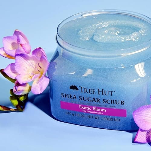 Tree Hut Exotic Bloom Shea Sugar Scrub | Exfoliating Body Scrub Removes Dead, Dry Skin for a Soft & Hydrated Feel | Nourishing Essential Body Care | 18 fl oz. thumbnail 5