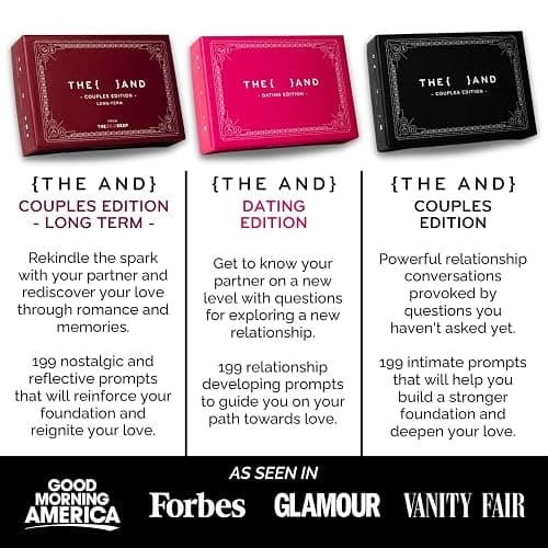 {THE AND} Long Term Couples Edition - 199 Meaningful Conversation Cards for Couples - Questions to Reconnect & Deepen Relationships - Couples Card Game to Reflect & Rediscover Love by The Skin Deep thumbnail 8