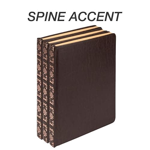 Samsill Vintage Hardcover Notebook, 200 Lined Notebook Pages, Brown, 7.5 x 10 Inch thumbnail 4