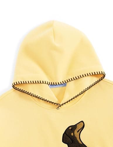Aelfric Eden Dog Graphic Hoodies Unisex Oversized Dachshund Pullover Hoodie Y2k Streetwear Hooded Sweatshirt thumbnail 4