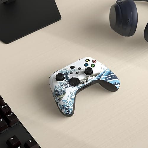 Custom Controllerzz Wireless Controller for Microsoft Xbox Series X/S & Xbox One - Custom Soft Touch Feel - Custom Xbox Series X/S Controller (X/S Waves) thumbnail 2