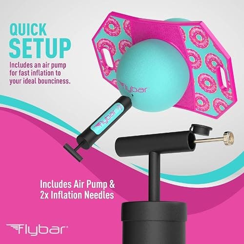 Flybar Pogo Trick Ball for Kids – Balance Bounce Board with Anti-Slip Deck – Pump Included - Indoor & Outdoor Toys for Boys and Girls Fun Way to Reduce Screen Time Supports up to 160 lbs – Ages 6+ thumbnail 4