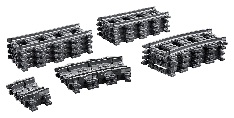 LEGO City Tracks - Train Track Expansion Set - Additional 20 Pieces Compatible with Our Sets - 8 Straight, 4 Curved, & 8 Flexible Tracks - 60205 thumbnail 2