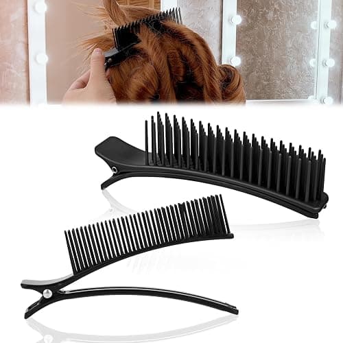 2PCS Hair Clips for Styling Sectioning, Professional Alligator Grip Clips for Salon & Home Styling - Non-Slip Sectioning Hair Holders, Perfect for Haircuts & Dyeing- Hair DIY Accessories thumbnail 5