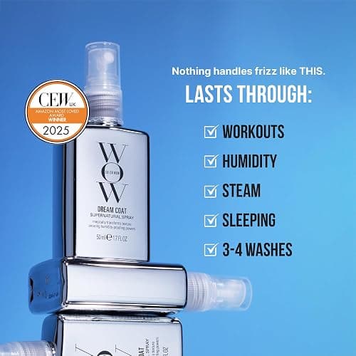 COLOR WOW Dream Coat Supernatural Spray – Multi-award-winning keeps hair frizz-free for days with moisture-repellant anti-humidity technology; glass hair results, 50 ml (Pack of 1) thumbnail 3