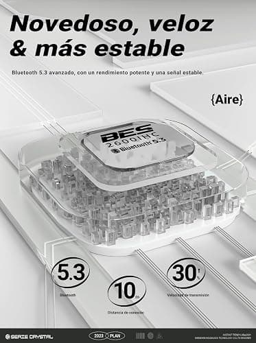 Acefast Earphones TWS T9, Bluetooth 5.3, IPX4 (porcelain white) thumbnail 2