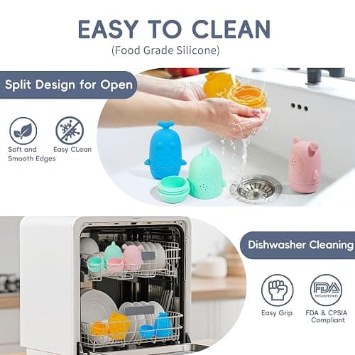 Baby Bath Toys for Toddlers, 15 PCS Mold Free Bathtub Water Play Toys with Rainbow Color Floating Boats Spoons and Silicone Sensory Bath Toys, Water Table & Pool Toys for Babies and Toddlers thumbnail 6