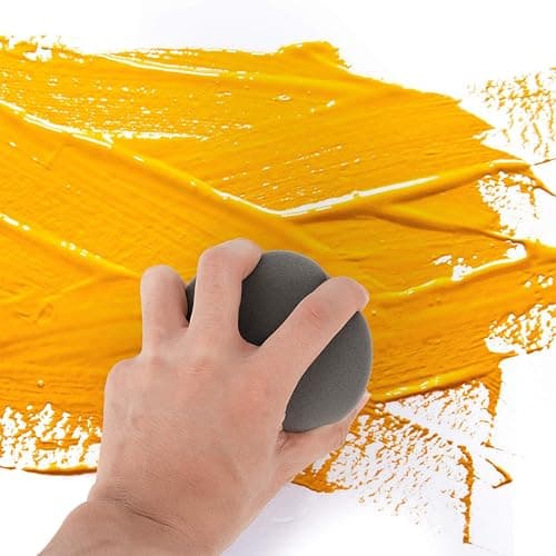 POOVI Tool Trio, Paint Brush, Roller, Sponge, All The Tools You Need to Apply Finish All in One Paint Yellow thumbnail 7