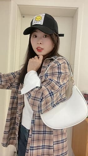 WuliTown Shoulder Bags for Women, Cute Hobo Tote Handbag Mini Clutch Purse with Zipper Closure thumbnail 3