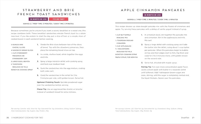 5-Ingredient Cooking for Two: 100+ Recipes Portioned for Pairs thumbnail 5