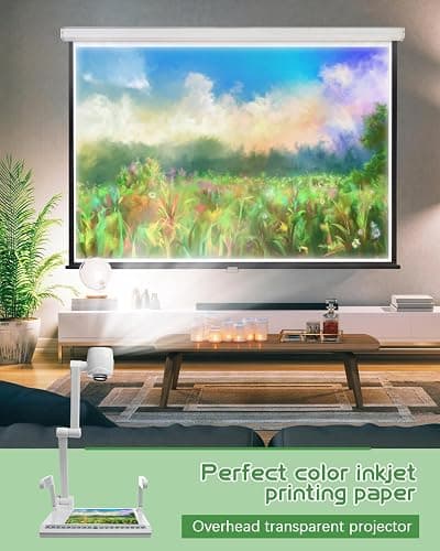 Weliu Transparency Sheets for Inkjet Printers, Clear Acetate Sheets | 30 Sheets 8.5" X 11", Inkjet Transparency Film & Transparency Paper for Overhead Projectors thumbnail 2