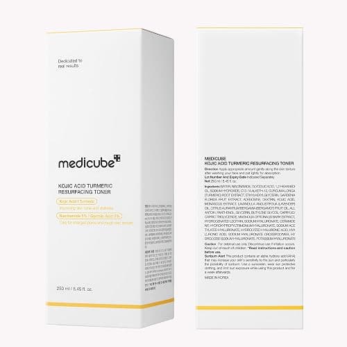 medicube Kojic Acid Turmeric Smoothing Toner for Face & Body | Lightweight Toner for Balancing Uneven Skin Tone & Texture | Niacinamide, Glycolic Acid for Clear Glass Skin | 8.45 fl.oz thumbnail 9