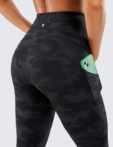 CRZ YOGA Naked Feeling Leggings Pockets 25'' | Sleek, Decent Compression, Workout, Interior Drawstring, for Women thumbnail 3