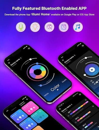 LED Strip 30m, Bluetooth LED Streifen,RGB LED Strip Farbwechsel LED Lichterkette mit Steuerbar via App, Fernbedienung, Sync mit Musik, Bänder für Schlafzimmer TV Zuhause Schrankdek thumbnail 3