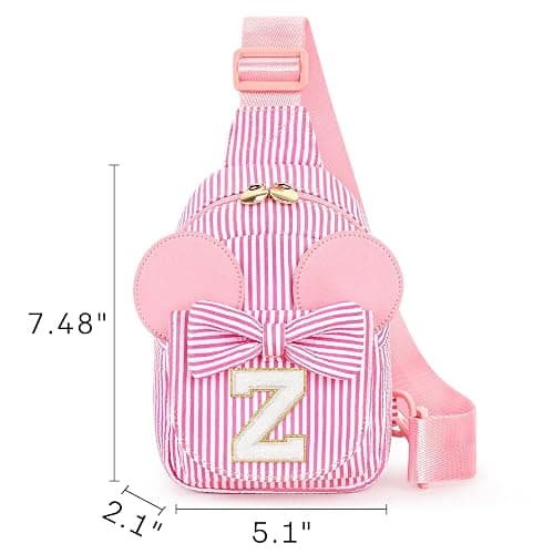 mibasies Initial Sling Bag for Girls, 4 Year Old Girl Birthday Gifts, Letter Z thumbnail 3