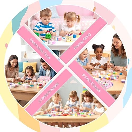 Air Dry Clay Kits for Kids - hittaty Cake Themed Model Magic Clay, 12 Boxes Molding Clay for Kids with Sculpting Tools and Tutorials, Safe, Soft & Non-Sticky DIY Arts and Crafts Gift for Boys & Girls thumbnail 7