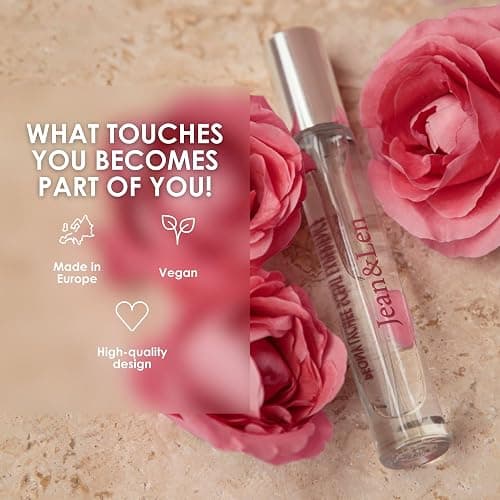 Jean & Len Scent Experience Peony & Lychee, Eau de Toilette with peony & lychee fragrance, practical mini perfume, ideal for on the go, minimalistic glass bottle, 0.34 Fl. Oz. thumbnail 5