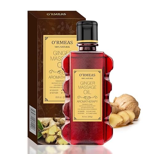 Ingwer Massageöl für Entspannen, Massieren Gelenkschmerzen Linderung massage öl Ginger Massage Oil Feuchtigkeitsspendendes Körperöl für Männer und Frauen 8,8 Unzen - Image 1