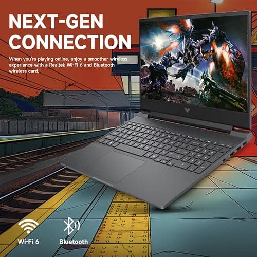 HP Victus RTX 4050 AI Gaming Laptop with Copilot, 15.6 FHD 144Hz, AMD Ryzen 7 7445HS(Beats Intel i7-13700), NVIDIA RTX 4050, 32GB DDR5 RAM, 1TB SSD, Backlit KB, Bundle with PCO Laptop Cooler thumbnail 8